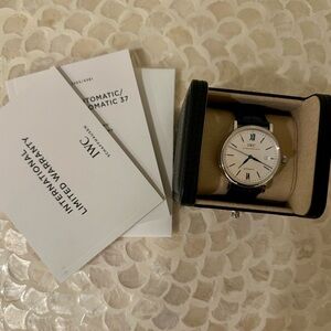 IWC Potofino Blue Face Men's Watch 100% Guaranteed Authenticity. Flawless!